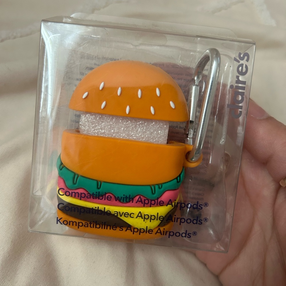 Claire's Burger AirPods Case